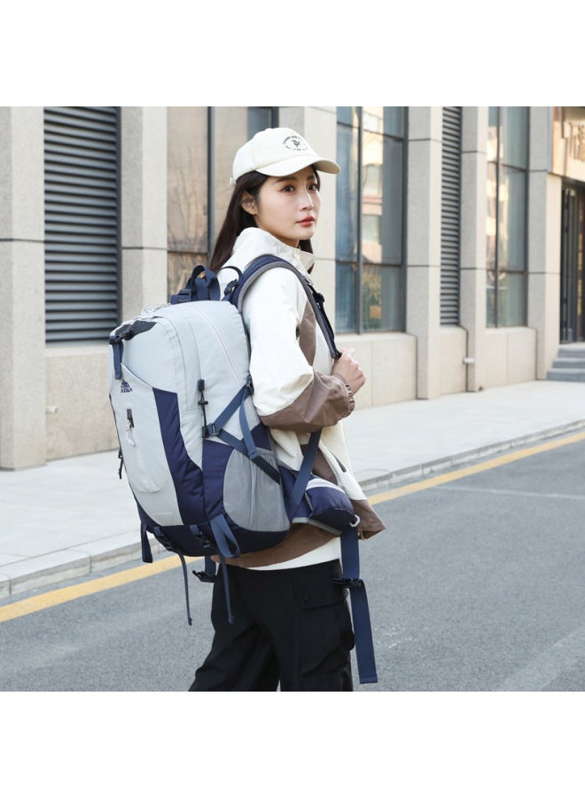 Azera Lightweight Outdoor Lightweight Mountaineering Bag Large Capacity Professional Hiking Anti-splashing Travel Bag Wholesale-Colour:Grey-Capacity:Regular - Image 4